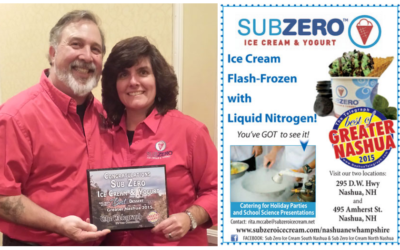 Sub Zero Ice Cream & Yogurt Wins Award